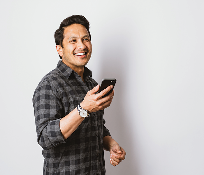 Guy on phone